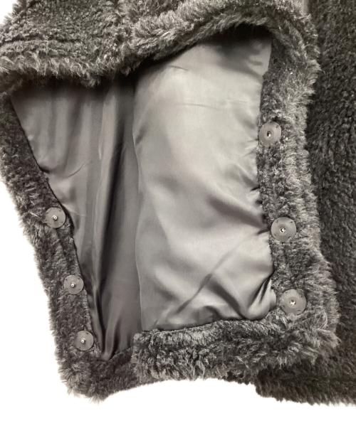 ticca（ティッカ）TICCA (ティッカ) ウールファーポンチョ ブラック サイズ:FREE　　　　　の古着・服飾アイテム