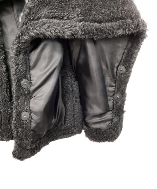 ticca（ティッカ）TICCA (ティッカ) ウールファーポンチョ ブラック サイズ:FREE　　　　　の古着・服飾アイテム