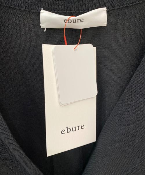 ebure（エブール）ebure (エブール) シアーコットンアセテート カーディガン ブラック サイズ:38の古着・服飾アイテム
