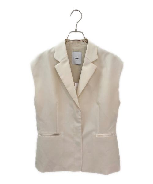 ebure（エブール）ebure (エブール) ドライポプリンジャケット アイボリー サイズ:38 未使用品の古着・服飾アイテム
