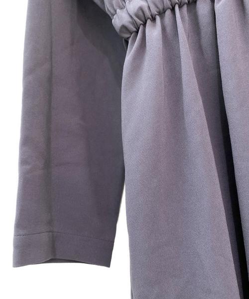 ebure（エブール）ebure (エブール) アセテートダブルクロス ワンピース グレー サイズ:38の古着・服飾アイテム