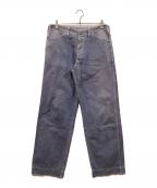 orSlowオアスロウ）の古着「ヘリンボーン ユティリティーワークパンツ」｜ブルー