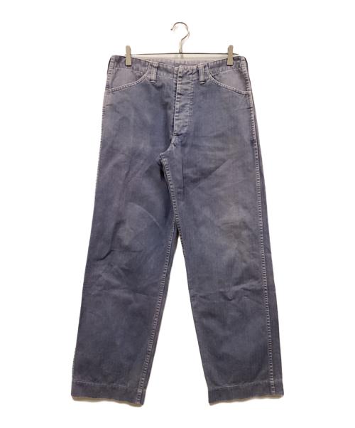 orSlow（オアスロウ）orSlow (オアスロウ) ヘリンボーン ユティリティーワークパンツ ブルー サイズ:SIZE 2の古着・服飾アイテム
