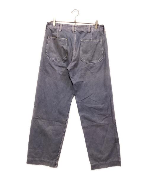 orSlow（オアスロウ）orSlow (オアスロウ) ヘリンボーン ユティリティーワークパンツ ブルー サイズ:SIZE 2の古着・服飾アイテム
