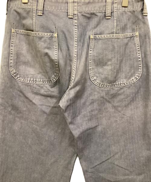 orSlow（オアスロウ）orSlow (オアスロウ) ヘリンボーン ユティリティーワークパンツ ブルー サイズ:SIZE 2の古着・服飾アイテム