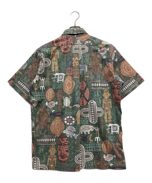 reyn spooner（レイン スプナー）reyn spooner (レイン スプナー) ハーフボタンアロハシャツ グリーン サイズ:Mの古着・服飾アイテム