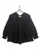 Venitヴェニット）の古着「Hand Alan knit」｜ブラック
