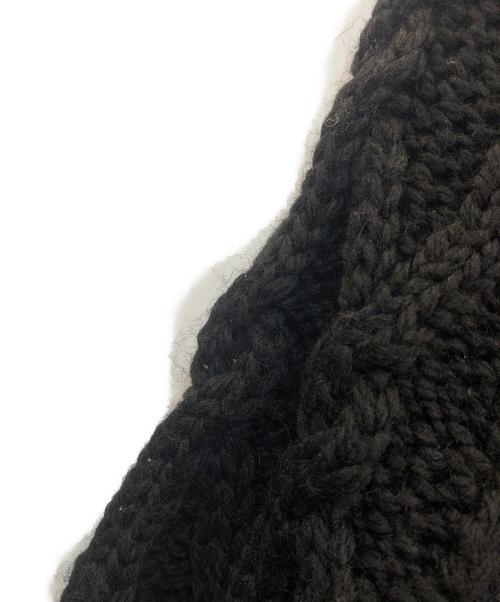 Venit（ヴェニット）venit (ヴェニット) Hand Alan knit ブラック サイズ:38の古着・服飾アイテム