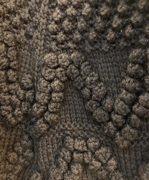 Venit（ヴェニット）venit (ヴェニット) Hand Alan knit ブラック サイズ:38の古着・服飾アイテム