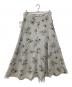 IENA（イエナ）の古着「ストライプフラワースカート」｜アイボリー