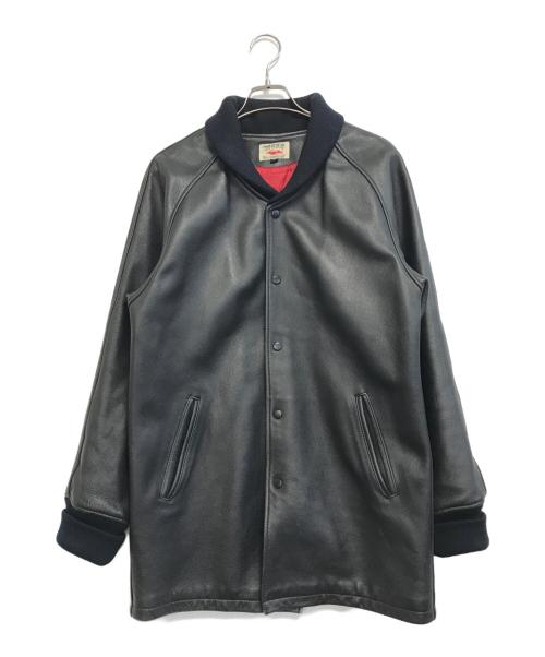 MFSB BY FARMERS（ファーマーズ）MFSB by FARMERS (ファーマーズ) レザージャケット ブラック サイズ:Lの古着・服飾アイテム