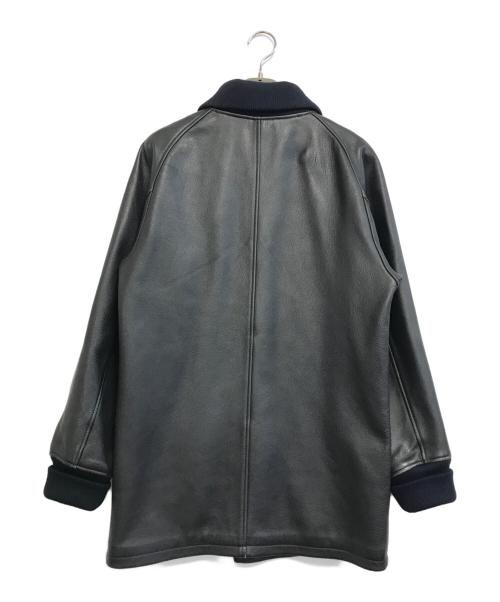 MFSB BY FARMERS（ファーマーズ）MFSB by FARMERS (ファーマーズ) レザージャケット ブラック サイズ:Lの古着・服飾アイテム