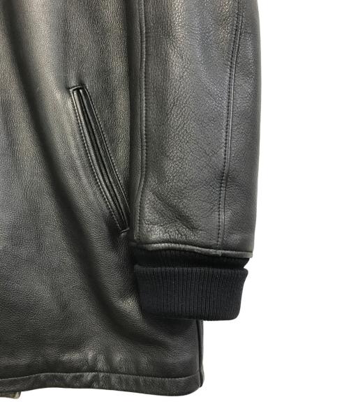 MFSB BY FARMERS（ファーマーズ）MFSB by FARMERS (ファーマーズ) レザージャケット ブラック サイズ:Lの古着・服飾アイテム
