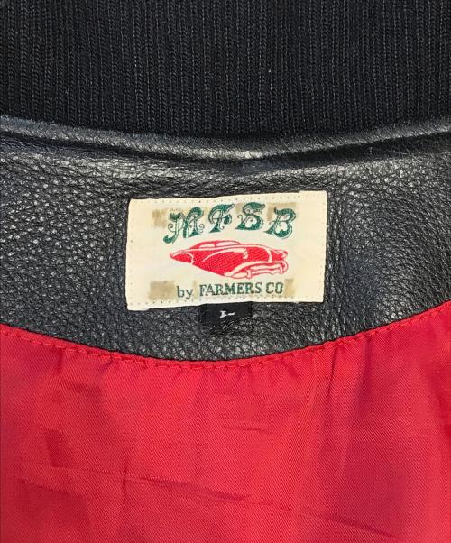 MFSB BY FARMERS（ファーマーズ）MFSB by FARMERS (ファーマーズ) レザージャケット ブラック サイズ:Lの古着・服飾アイテム