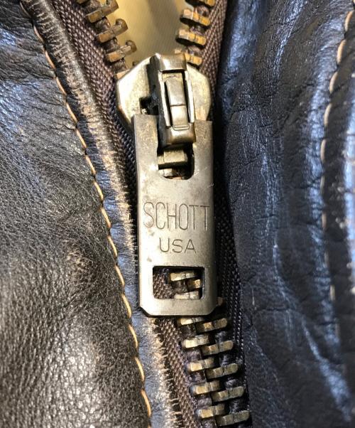 Schott（ショット）Schott (ショット) A-2レザーフライトジャケット ブラウン サイズ:42の古着・服飾アイテム