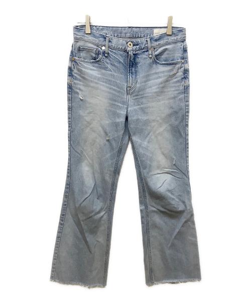 upper hights（アッパーハイツ）upper hights (アッパーハイツ) THE BIRKEN2フレアデニム インディゴ サイズ:24の古着・服飾アイテム