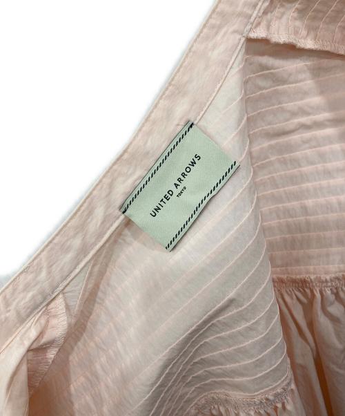 UNITED ARROWS（ユナイテッドアローズ）UNITED ARROWS (ユナイテッドアローズ) ピンタック ショートスリーブ ブラウス ピンク サイズ:Freeの古着・服飾アイテム