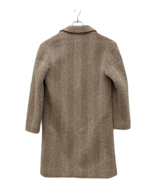 A.P.C.（アーペーセー）A.P.C. (アーペーセー) ヘリンボーン チェスターコート ブラウン サイズ:XSの古着・服飾アイテム