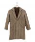 A.P.C.（アーペーセー）の古着「ヘリンボーン チェスターコート」｜ブラウン