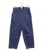 J.S HOMESTEADジャーナルスタンダード ホームステッド）の古着「VATDYE DENIM EURO WORKER PANTS」｜ブルー