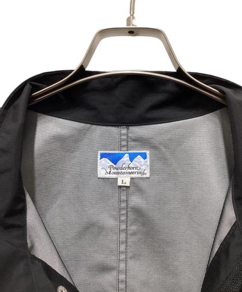 Powderhorn Mountaineering（パウダーホーン マウンテニアリング）Powderhorn Mountaineering (パウダーホーン マウンテニアリング) モッズコート ブラック サイズ:Ｌの古着・服飾アイテム