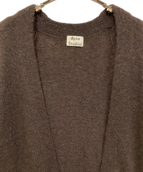Acne studios（アクネ ストゥディオズ）Acne studios (アクネ ストゥディオス) ニットカーディガン ブラウン サイズ:XXSの古着・服飾アイテム