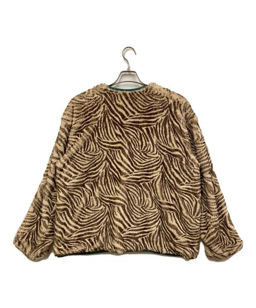 08sircus（ゼロエイトサーカス）08sircus (ゼロエイトサーカス) Zebra Print Eco Fur Jacket ブラウン サイズ:SIZE 4の古着・服飾アイテム
