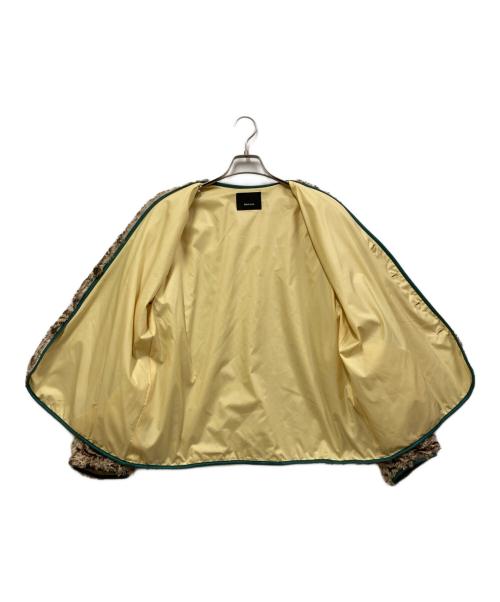 08sircus（ゼロエイトサーカス）08sircus (ゼロエイトサーカス) Zebra Print Eco Fur Jacket ブラウン サイズ:SIZE 4の古着・服飾アイテム