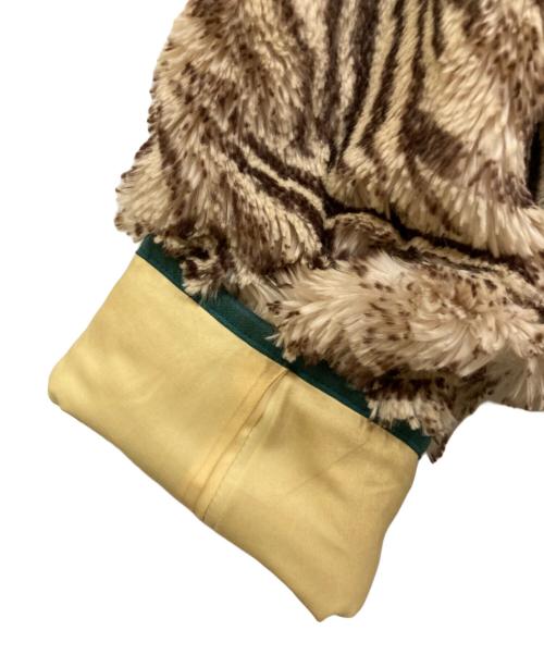 08sircus（ゼロエイトサーカス）08sircus (ゼロエイトサーカス) Zebra Print Eco Fur Jacket ブラウン サイズ:SIZE 4の古着・服飾アイテム