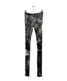 MM6 Maison Margiela（エムエムシックスメゾンマルジェラ）の古着「シアーレギンスパンツ」｜ブラック