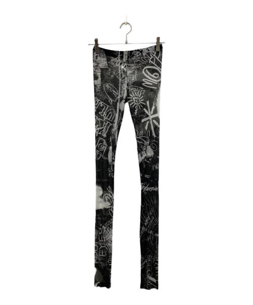 MM6 Maison Margiela（エムエムシックスメゾンマルジェラ）MM6 Maison Margiela (エムエムシックスメゾンマルジェラ) シアーレギンスパンツ ブラック サイズ:XSの古着・服飾アイテム