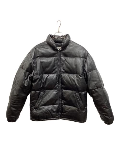 Schott（ショット）Schott (ショット) レザーダウンジャケット ブラック サイズ:38の古着・服飾アイテム
