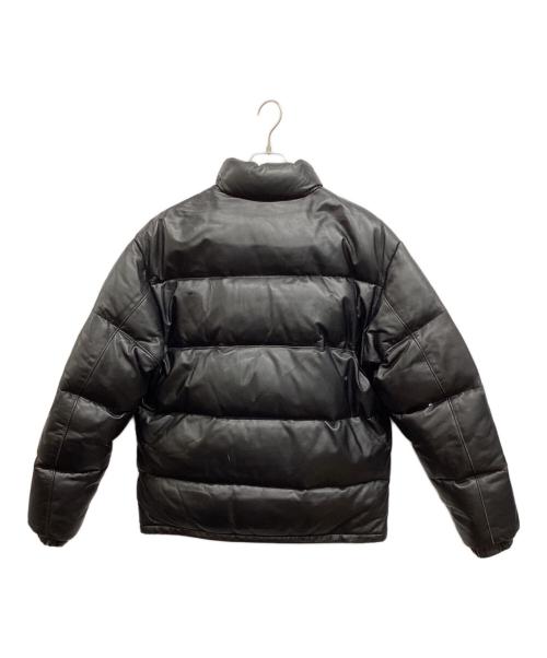 Schott（ショット）Schott (ショット) レザーダウンジャケット ブラック サイズ:38の古着・服飾アイテム
