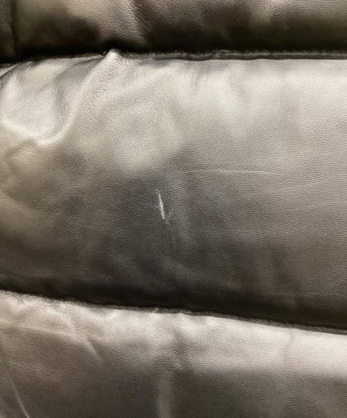 Schott（ショット）Schott (ショット) レザーダウンジャケット ブラック サイズ:38の古着・服飾アイテム