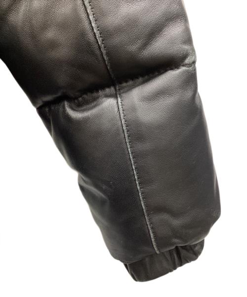 Schott（ショット）Schott (ショット) レザーダウンジャケット ブラック サイズ:38の古着・服飾アイテム