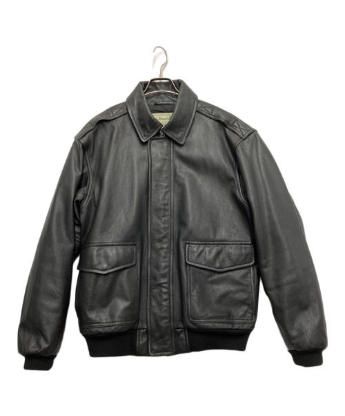 L.L.Bean（エルエルビーン）L.L.Bean (エルエルビーン) シンサレートゴートスキンA-2フライトジャケット ブラック サイズ:Lの古着・服飾アイテム