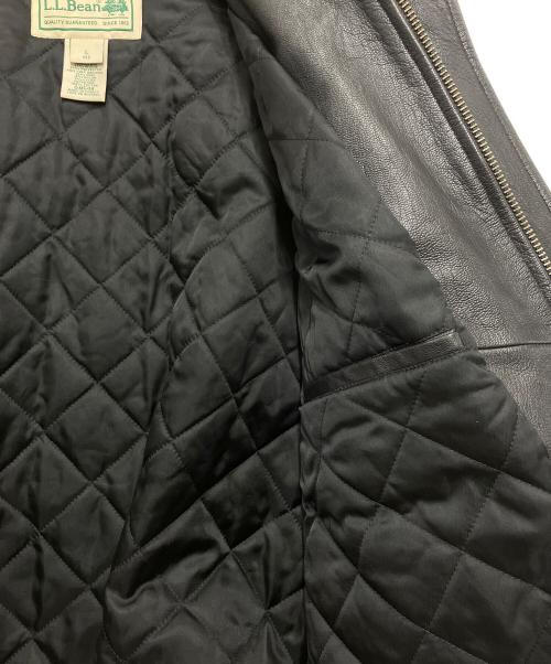 L.L.Bean（エルエルビーン）L.L.Bean (エルエルビーン) シンサレートゴートスキンA-2フライトジャケット ブラック サイズ:Lの古着・服飾アイテム
