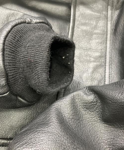 L.L.Bean（エルエルビーン）L.L.Bean (エルエルビーン) シンサレートゴートスキンA-2フライトジャケット ブラック サイズ:Lの古着・服飾アイテム