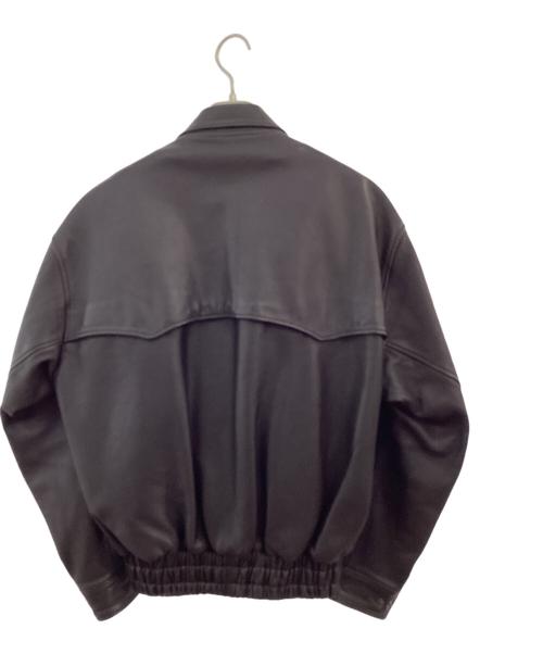 PAIR SLOPE（ペアスロープ）PAIR SLOPE (ペアスロープ) ショートレザーハリントンジャケット ブラウン サイズ:LLの古着・服飾アイテム