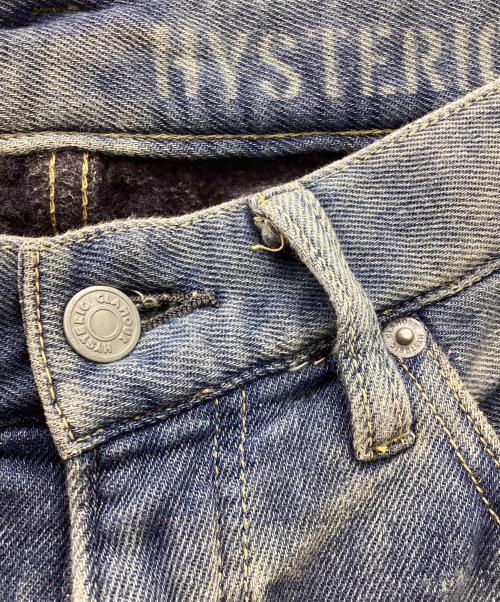 Hysteric Glamour（ヒステリックグラマー）Hysteric Glamour (ヒステリックグラマー) 裏起毛ストレッチスタッズデニムパンツ インディゴ サイズ:30の古着・服飾アイテム