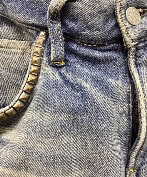 Hysteric Glamour（ヒステリックグラマー）Hysteric Glamour (ヒステリックグラマー) 裏起毛ストレッチスタッズデニムパンツ インディゴ サイズ:30の古着・服飾アイテム