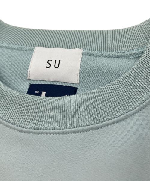 SU（ス）SU (ス) KANEMASA PHIL. (カネマサフィル) クルーネックスウェットシャツ スカイブルー サイズ:SIZE 48の古着・服飾アイテム