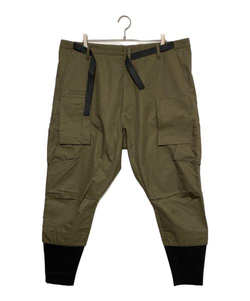 ACRONYM（アクロニウム）ACRONYM (アクロニウム) HD COTTON CARGO DRAWCORD TROUSER オリーブ サイズ:Lの古着・服飾アイテム