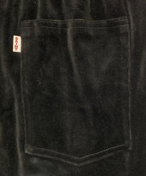 SAINT MICHAEL（セントマイケル）SAINT MICHAEL (セントマイケル) LASTMAN (ラストマン) LM_TRACK PANTS/VELOUR ブラック サイズ:Mの古着・服飾アイテム