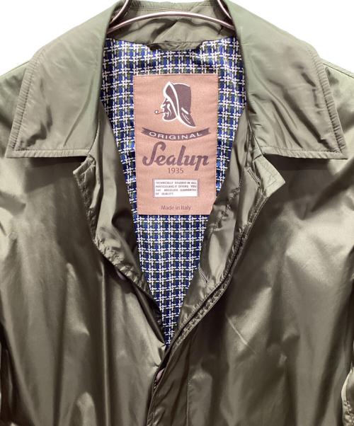 Sealup（シーラップ）SEALUP (シーラップ) ステンカラーナイロンコート カーキ サイズ:48の古着・服飾アイテム