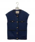 heliopoleエリオポール）の古着「ブレードエッジブッチャーツイードベスト」｜ネイビー
