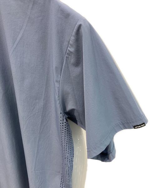 CAPTAINS HELM（キャプテンズヘルム）CAPTAINS HELM (キャプテンズヘルム) DRY STRETCH SURF TEE ブルー サイズ:Lの古着・服飾アイテム