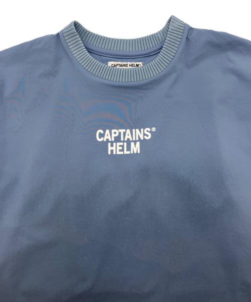 CAPTAINS HELM（キャプテンズヘルム）CAPTAINS HELM (キャプテンズヘルム) DRY STRETCH SURF TEE ブルー サイズ:Lの古着・服飾アイテム