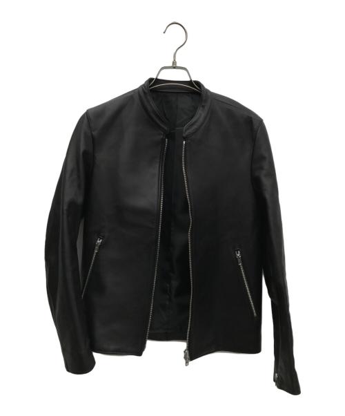 LIDnM（リドム）LIDnM (リドム) ラムレザーシングルライダースジャケット ブラック サイズ:Mの古着・服飾アイテム