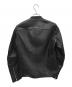 LIDnM (リドム) ラムレザーシングルライダースジャケット ブラック サイズ:M：6000円